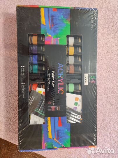 Акриловые краски acrylic 48цветов + кисти