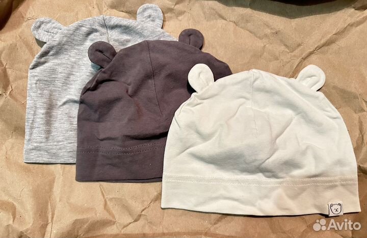 Шапочки для малышей hm 62 68