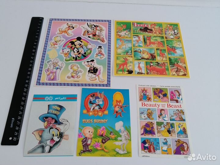 Наклейки листами из 90-х