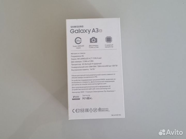 Samsung Galaxy A3 (2016) SM-A310F/DS, 16 ГБ