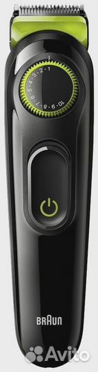 Триммер Braun BT 3221, черный/зеленый