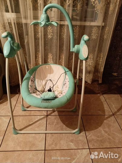 Детские электронные качели для новорожденных