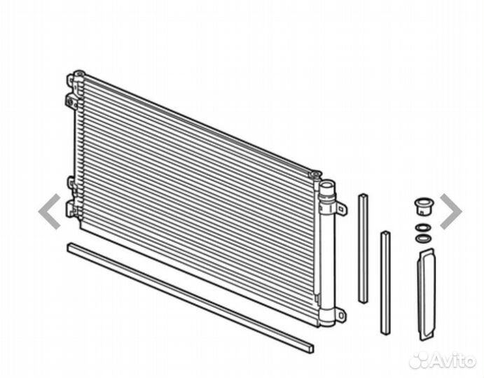 Радиатор кондиционера Honda Civic 10, 2015-2021