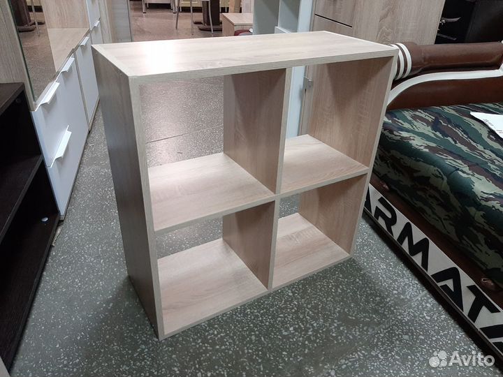 Стеллаж 4 секции дуб сонома