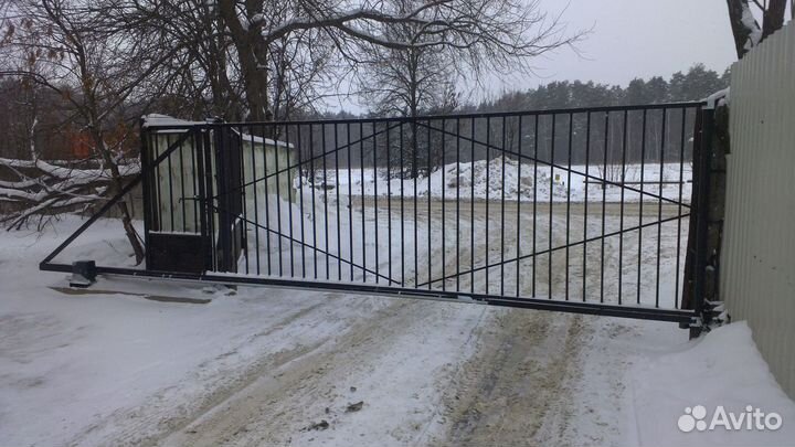 Откатные ворота и заборы