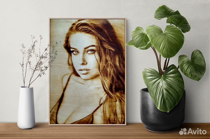 Портрет по фото. Интерьерные Картины на заказ