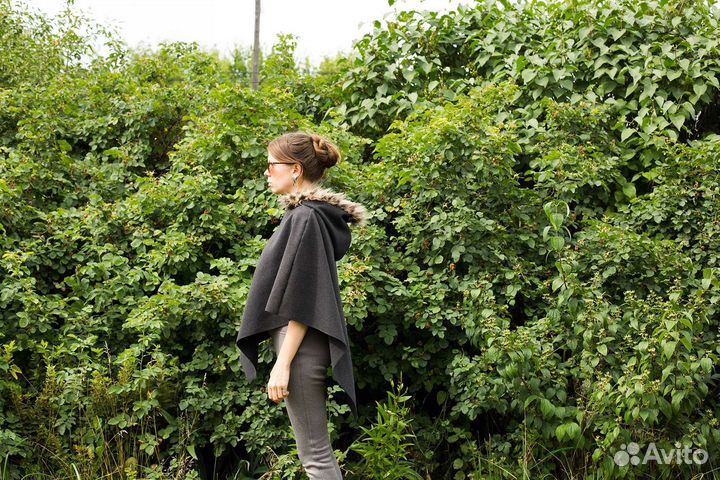 Накидка мантия женская флис 50-52 размер