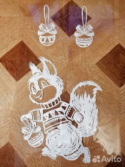 Вытыканки. Украшение новогоднее окон