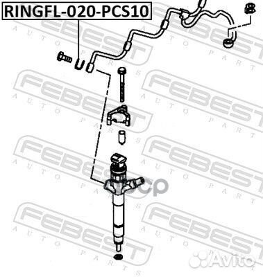 Кольцо уплотнительное форсунки впрыска топлива PCS