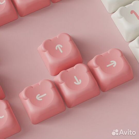 Кейкапы Сет Akko Sakura Bear OEM (122-key)