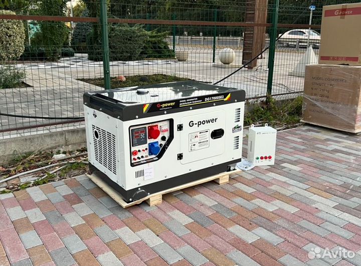 Генератор дизельный 14 kW G-power трехфазныйDG1700