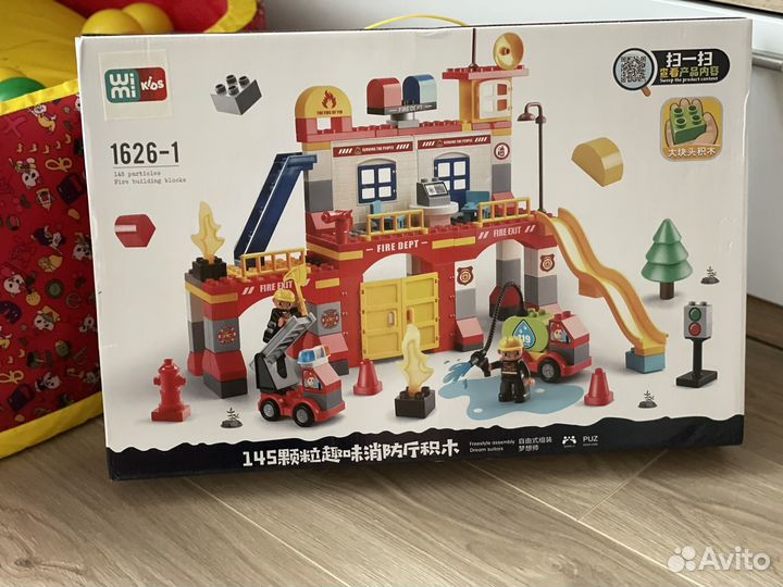 Конструктор пожарная станция аналог Lego duplo