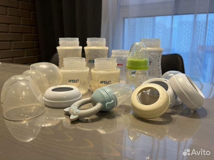 Бутылочки для кормления avent, pigeon