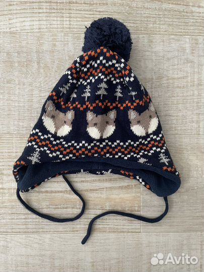 Шапка H&M демисезонная новая 6-12М