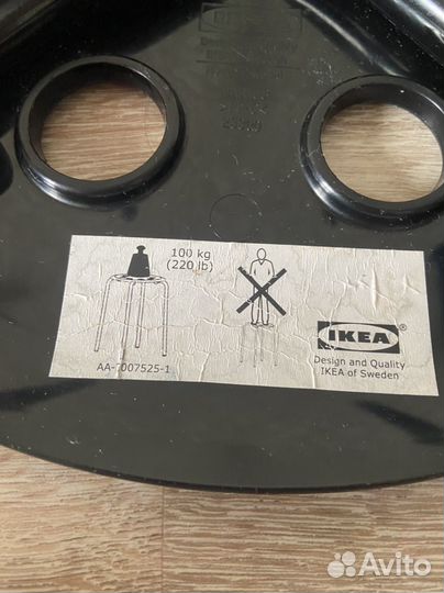 Табурет IKEA черный