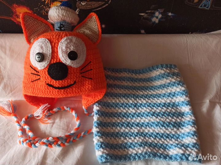 Зимний вязаный комплект