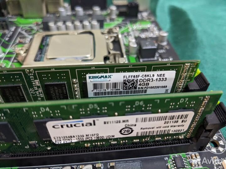 Комплект Lga1155 / Xeon E3 1230v2/ 8gb озу