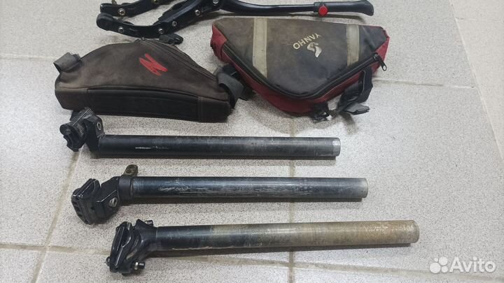 Седло, подножка, сумка, подседел, ротор, рокринг