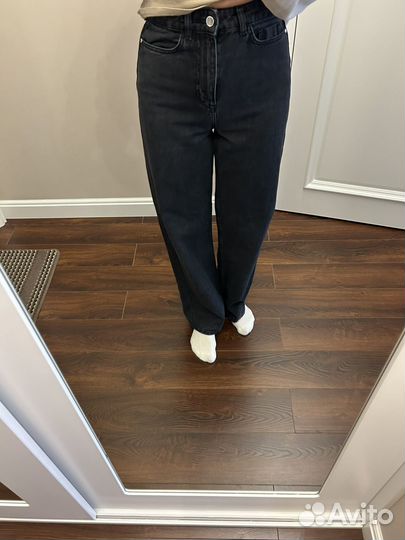 Джинсы zara 34 широкие