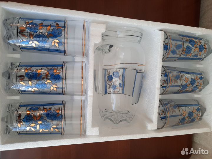 Набор: кувшин и 6 стаканов