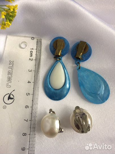 Клипсы СССР бижутерия