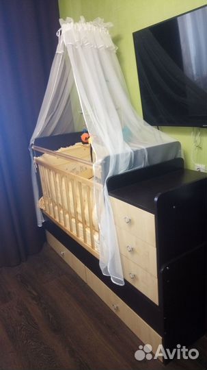 Комплект в кроватку 10 пр.+Держатель для балдахина