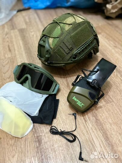 Баллистический безухий шлем из арамида