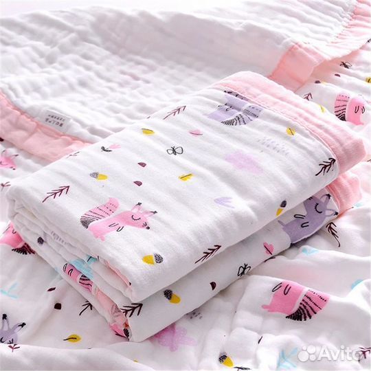 Муслиновое одеяло для новорожденных