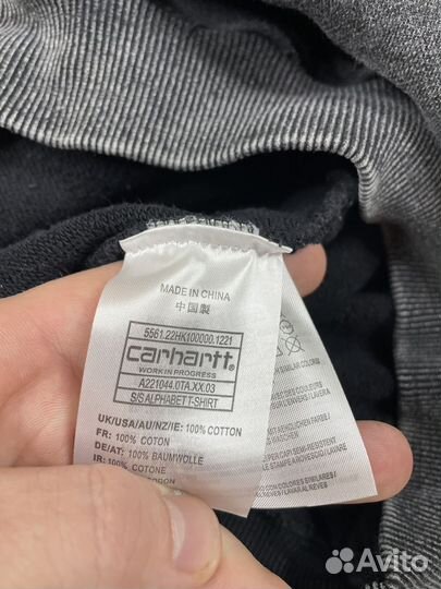 Худи Carhartt пепел