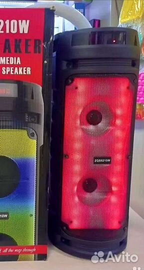 Блютуз колонка с мощной подсветкой