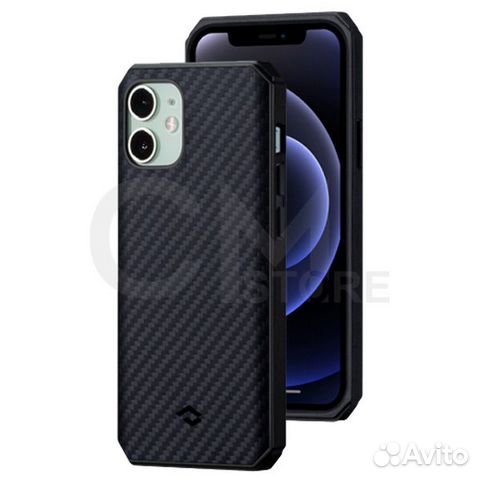 Pitaka MagCase Pro 2 Apple iPhone 12Mini чёрн-серы