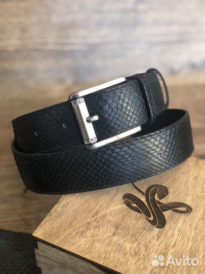 Мужской ремень кожаной из питона