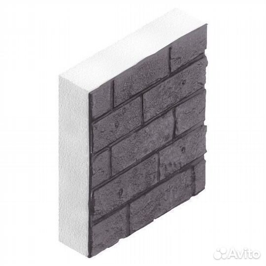 Полифасад (фасадные панели) 500х500х90 мм Гранит