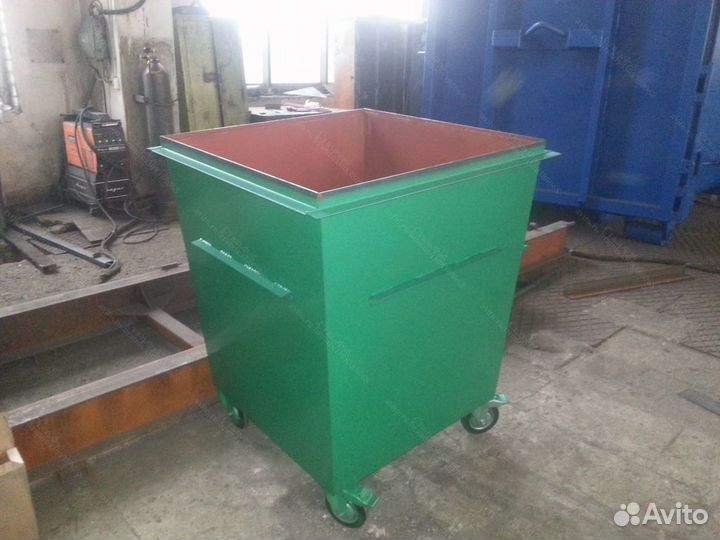 Контейнер для мусора с крышкой 0,75 м3 А-А1795