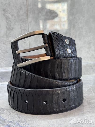 Ремень мужской натуральная кожа питона