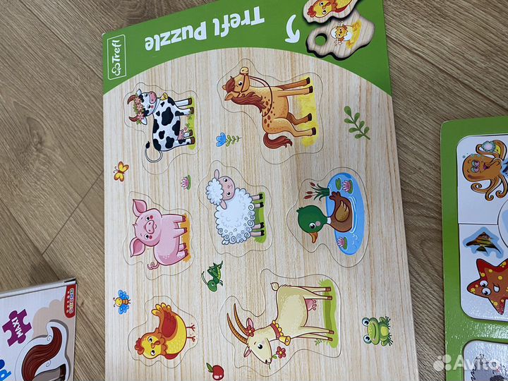 Пазлы, сортеры, бизиборд, магнитная доска