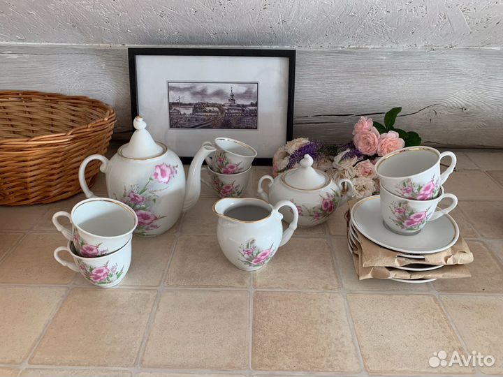 2 сервиза чайный и кофейный бфз