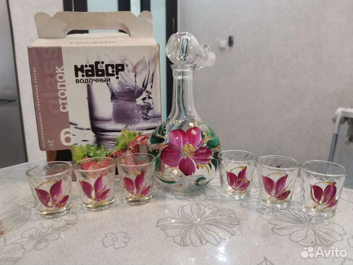Водочный набор с росписью