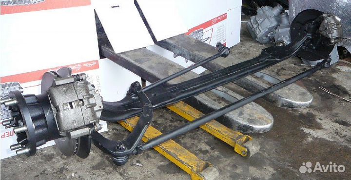 Подвеска передняя Газель в сборе ось мост