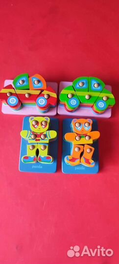 Деревянные игрушки развивайки