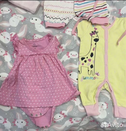 Вещи пакетом на девочку 62 68