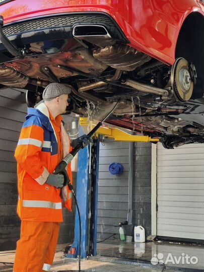 Мойка авто днища двигателя, радиатора