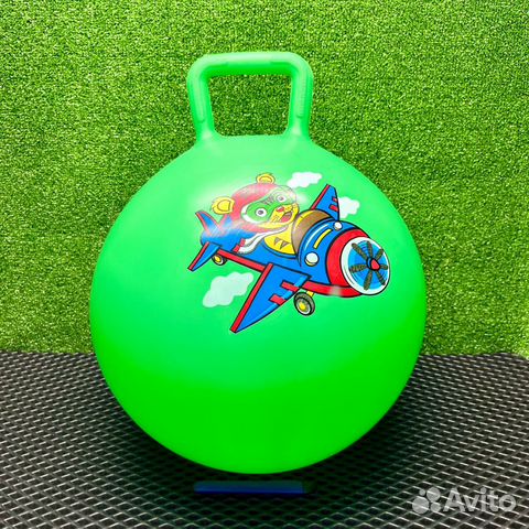 Детский мяч попрыгун с ручкой