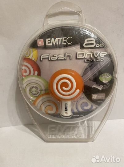 USB флешка Emtec резиновая в ассортименте