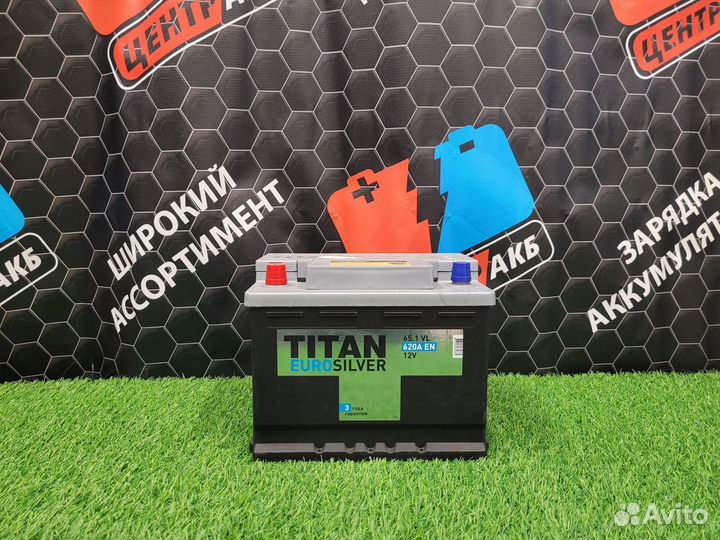 Аккумулятор titan eurosilver 65 Ah п.п