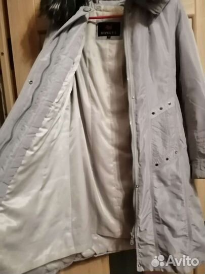 Плащ пуховик