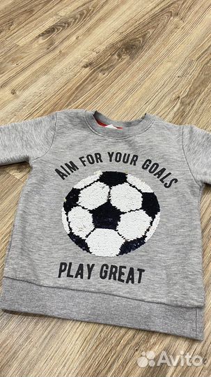 Свитшот на флисе для мальчика