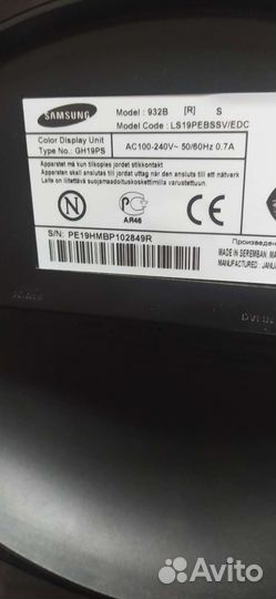 Монитор 19 дюймов Samsung