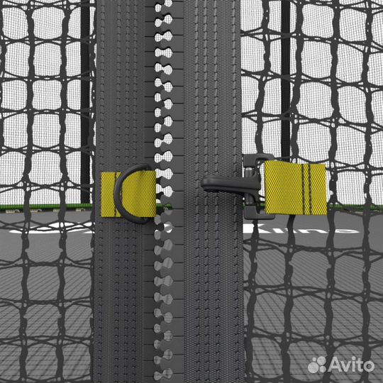 Батут с сеткой unix line Simple 8 ft Green outside