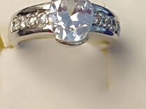 Серебряное кольцо с большим Цирконом
